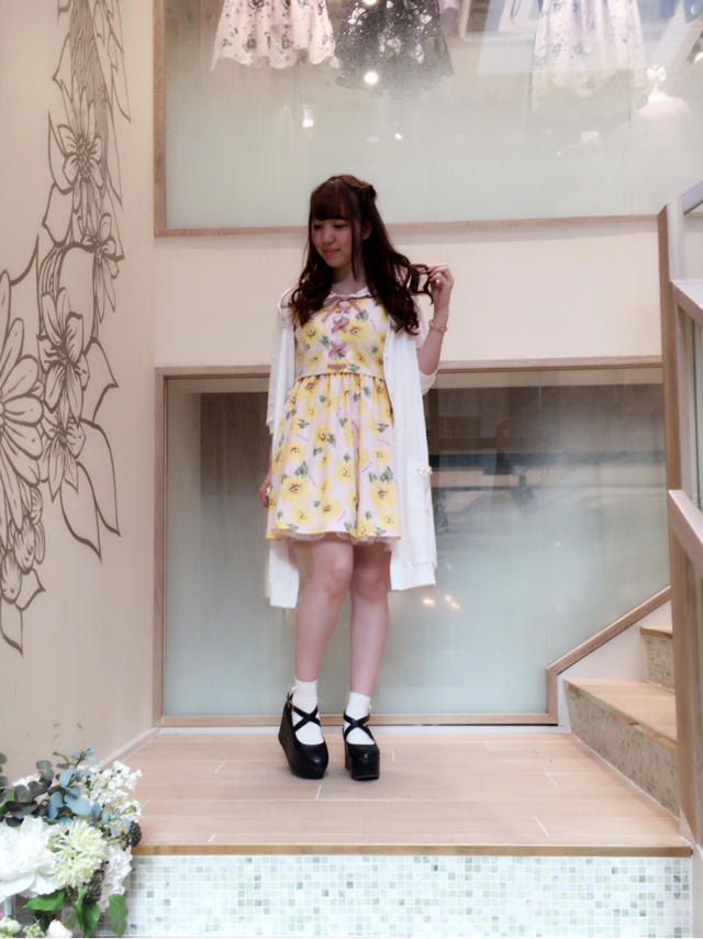 心斎橋筋店♡ ヒマワリ柄で夏先取りコーデ೨̣̥*♪