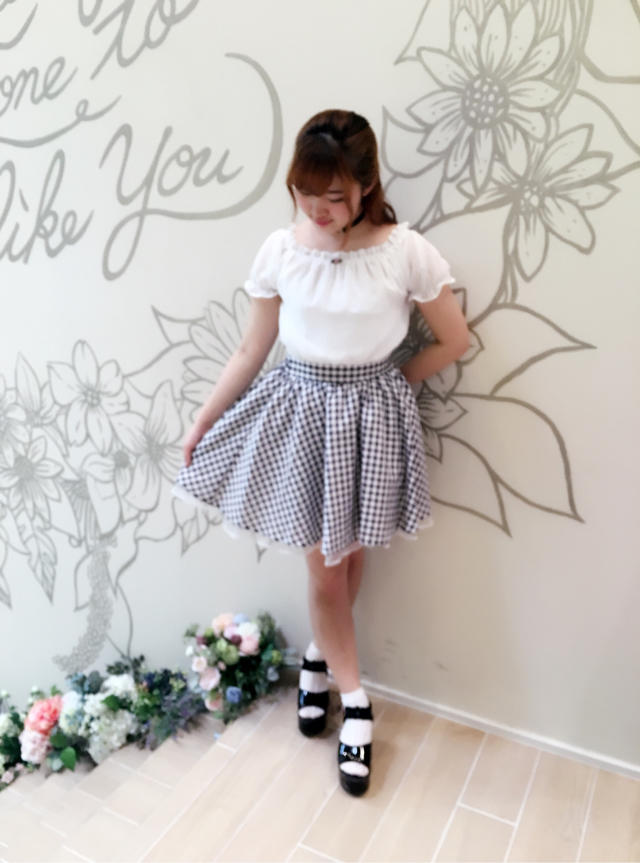  white × blackでまとめたgirly code…♪
