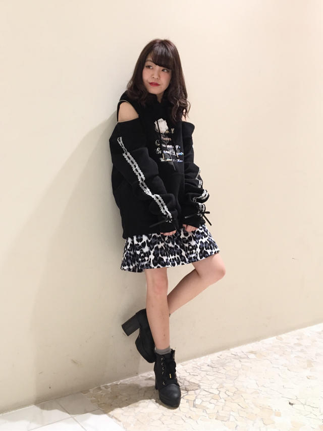 ローズプリントが目を惹くコーデ* ੈ✩‧₊˚
