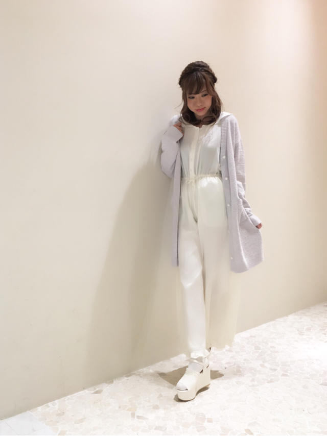 White×Blueのゆるモコcoordinate ♡