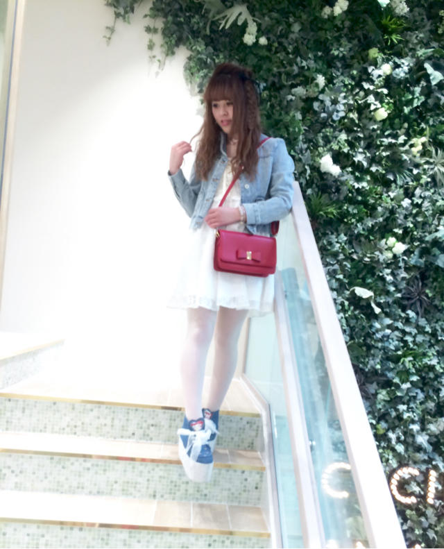 心斎橋路面店 ♡ レースOP × デニム ＝ ふんわりspring code⋈*｡ﾟ