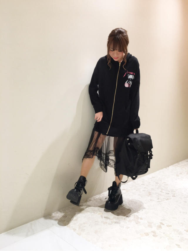 All black♡ ワントーンcode ♡