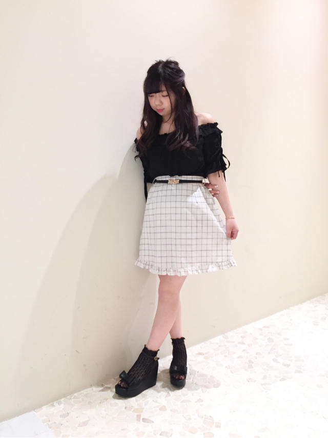 大人可愛い♡White×Black coordinate