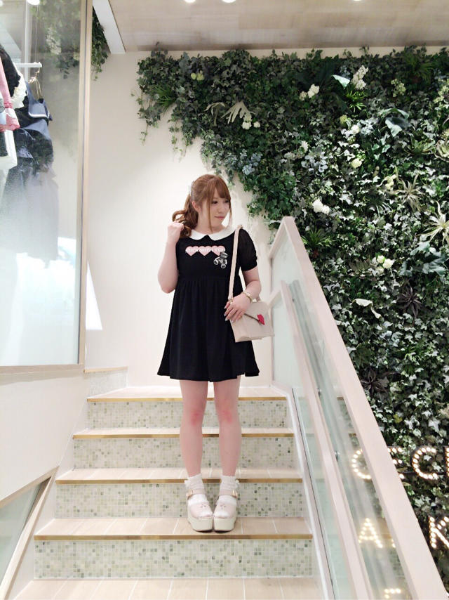 心斎橋筋店♡くまプリントTsh-OP