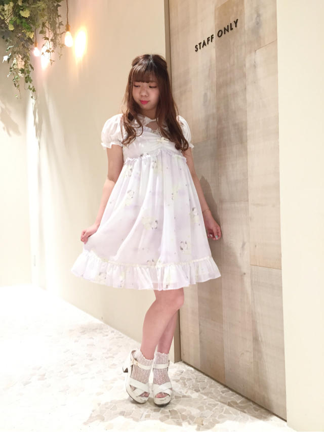 エンジェルプリントが可愛い♡sweet coordinate
