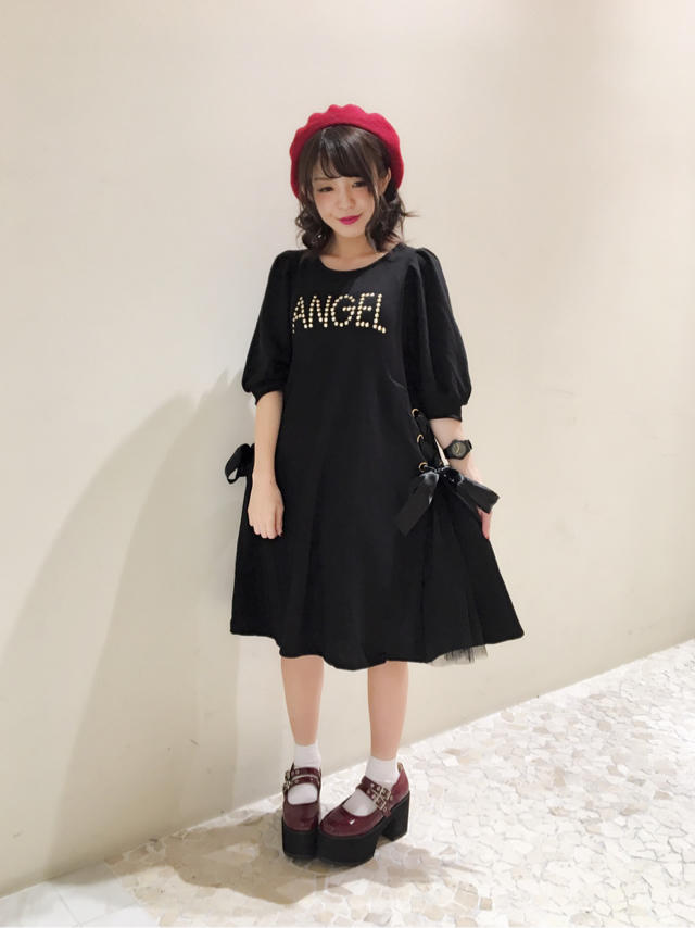 Aラインのシルエットが可愛いワンピコーデ* ੈ✩‧₊˚