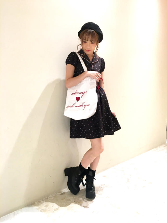 ハートドットワンピース♡