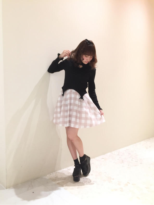 ガーター風トップス♡girly coordinate