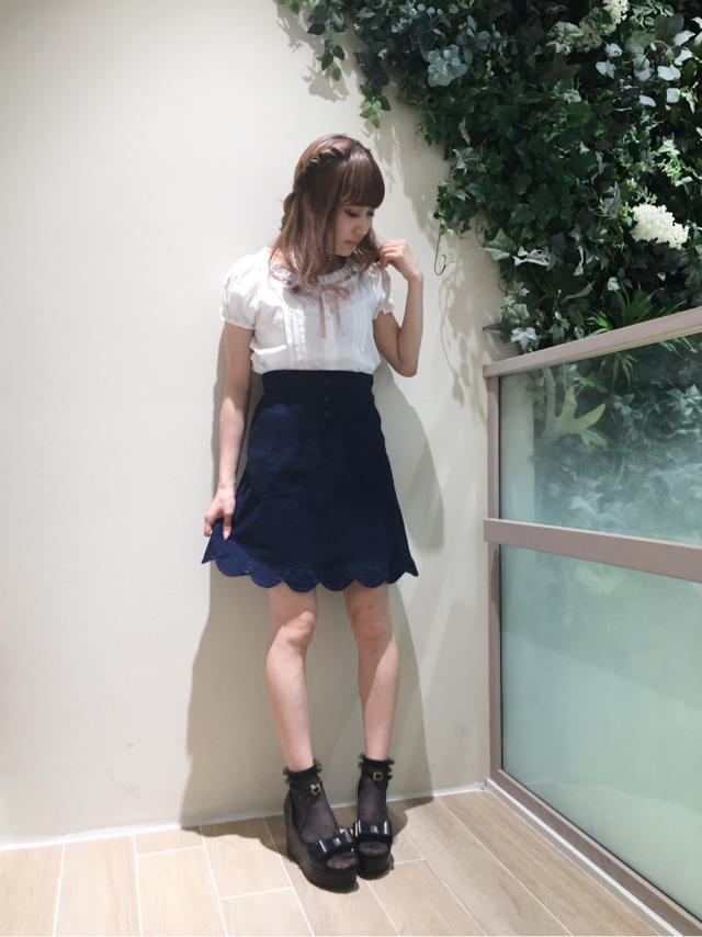 スカラップがポイント♡girly coordinate