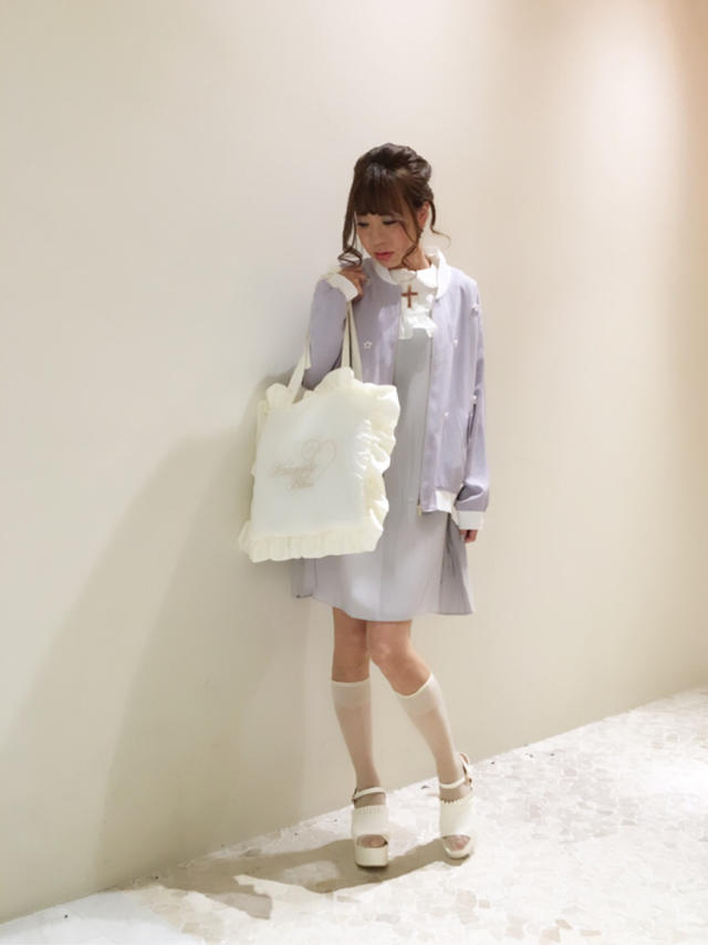スペシャルセレクト！ワンピ×はおりで¥10,000+tax♡white × Blueコーディネート