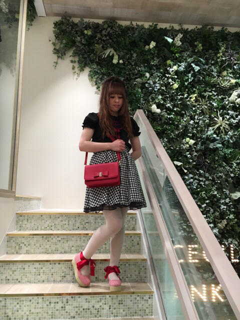 心斎橋路面店 ♡ RED × BLACK の5型を使った着回しcode⋈*｡ﾟ part1