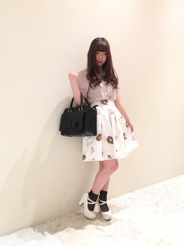 ドーナツ柄♡girly coordinate