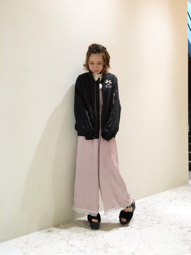 サロペット♡Pink×Black code...♡