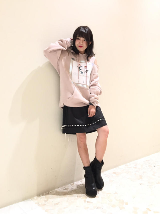 ローズプリントがポイントコーデ* ੈ✩‧₊˚