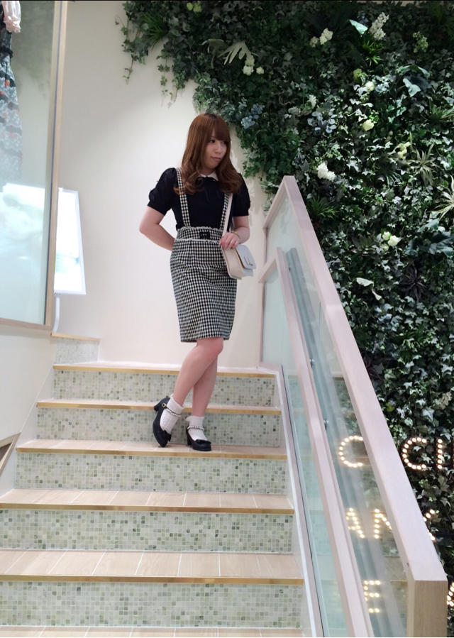 心斎橋路面店♡blackでまとめたgirly coordinate ୨୧*˚