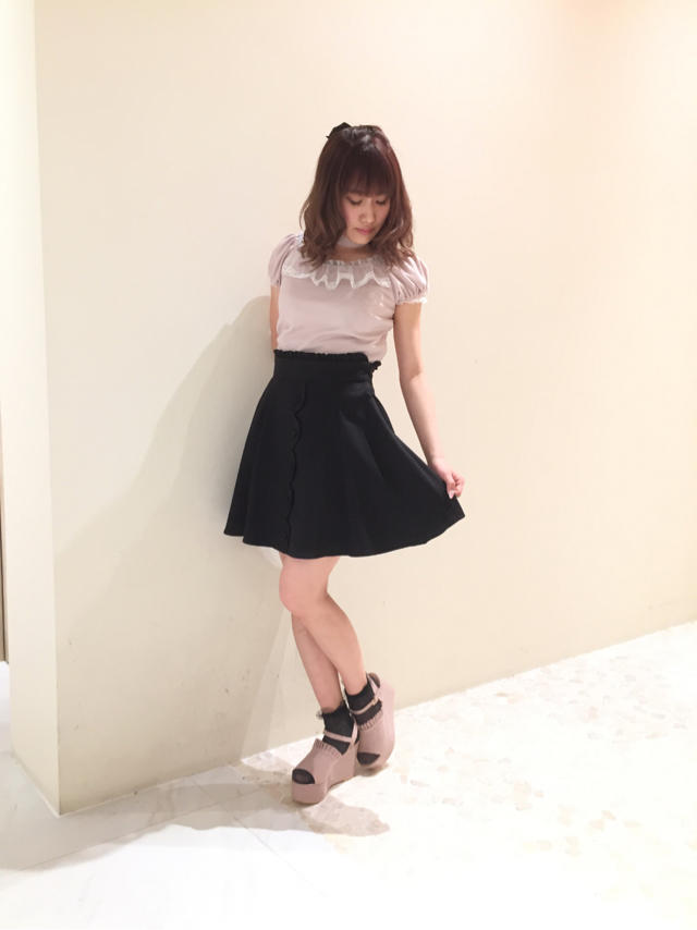 Pink × Black ♡ girly coordinate！