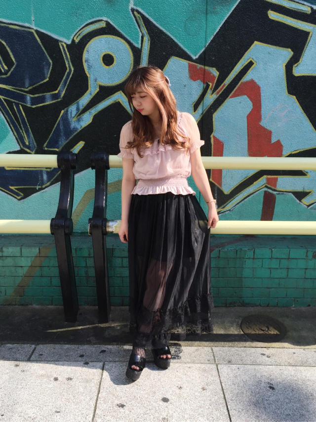 Pink × Black♡casual coordinate