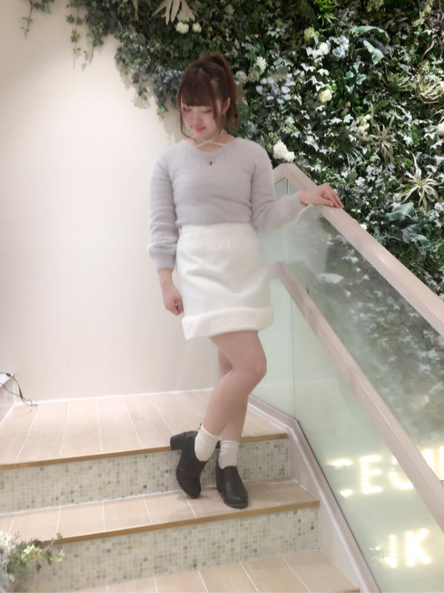  back styleがpoint♡♡ gray × white  code…♪