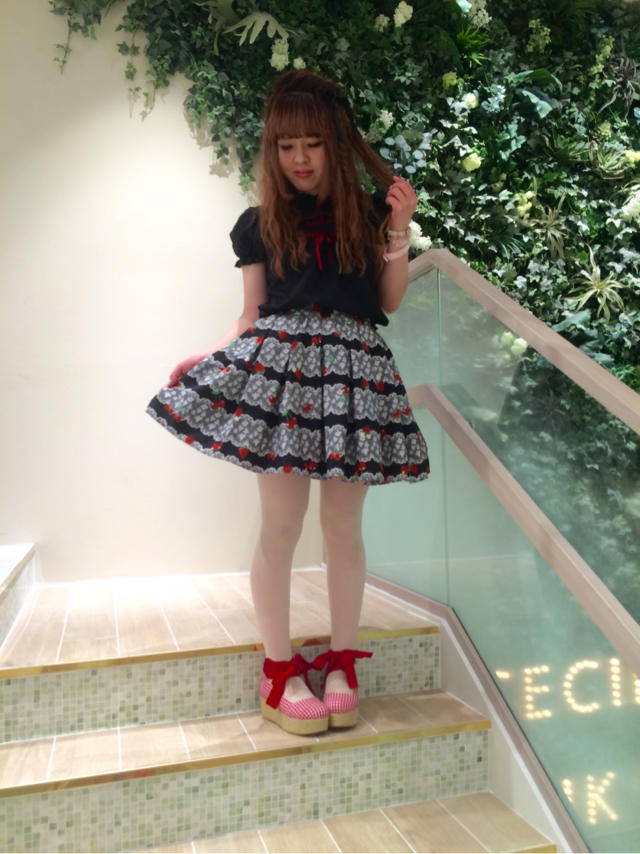 心斎橋路面店 ♡ BLACK × RED を使った着回しcode ⋈*｡ﾟ part2
