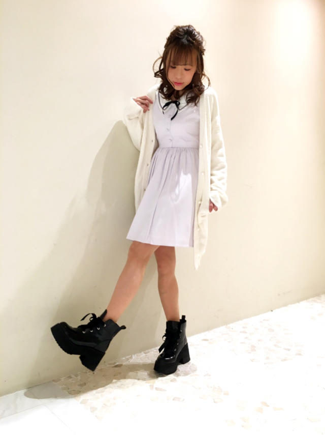 ストライプワンピース♡春coordinate 