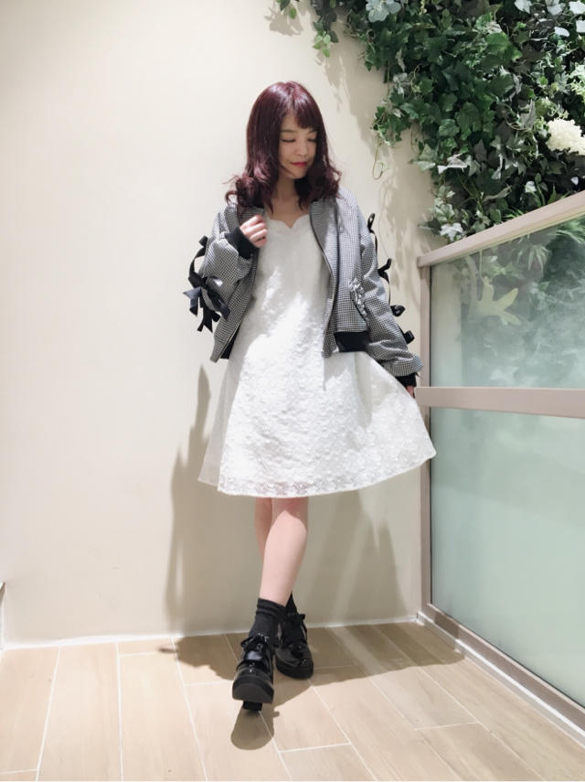 シルエットが可愛いワンピースコーデ* ੈ✩‧₊˚