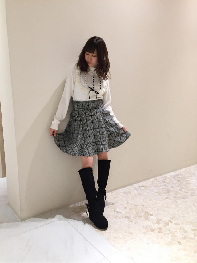 Black ×White♡girly coordinate