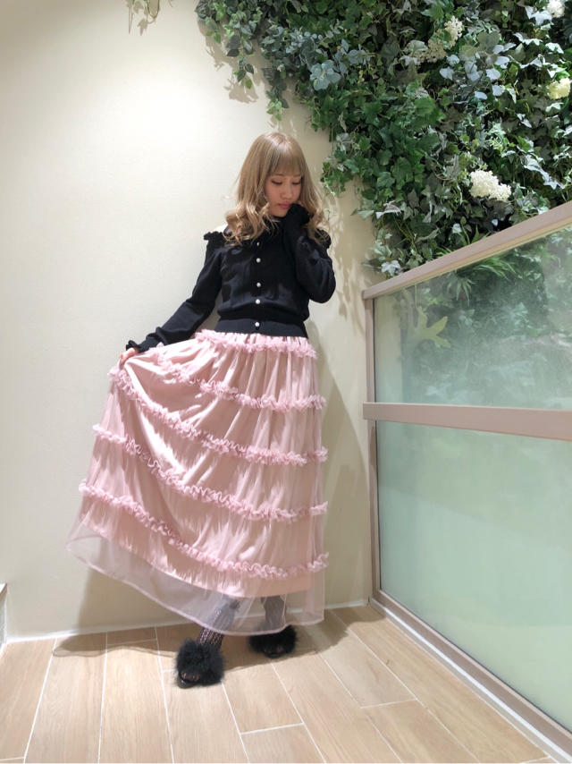pink × black ♡ girly coordinate