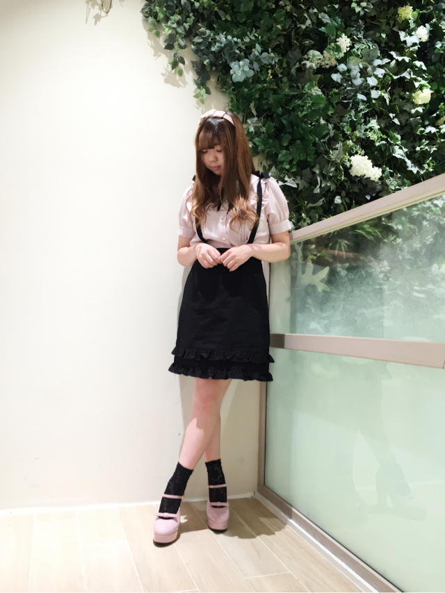 pink×black♡ドーリーコーデ♡♡