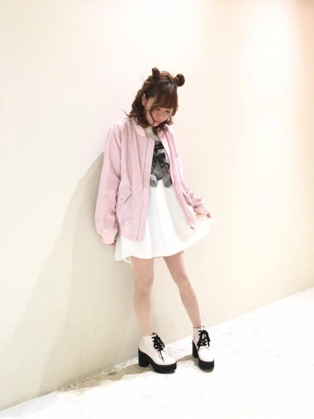 bearプリントに一目惚れ♡カジュアルcoordinate 