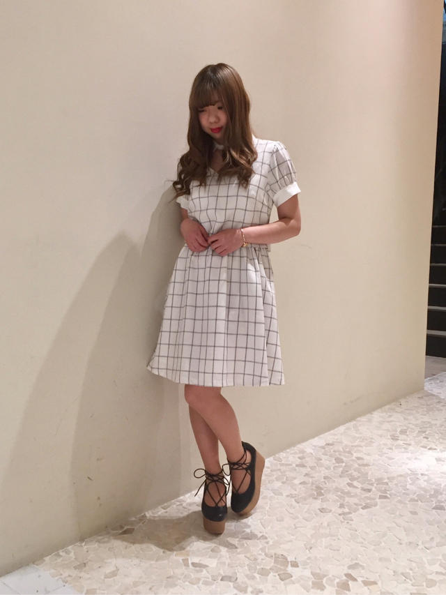 セットアップ風♡チェック柄ワンピース