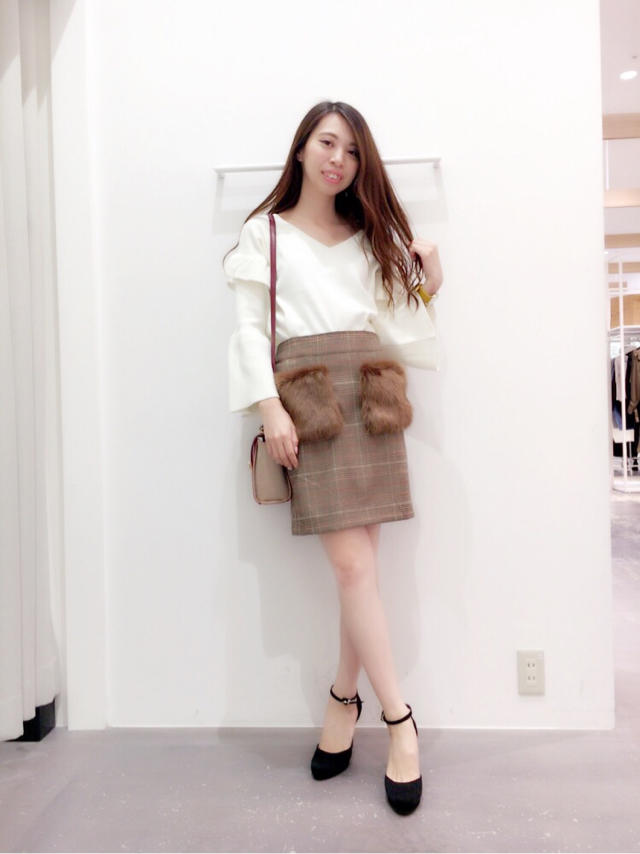 トレンドのファーを取り入れたCECIL McBEEイチオシ！コーディネート♡よしみん