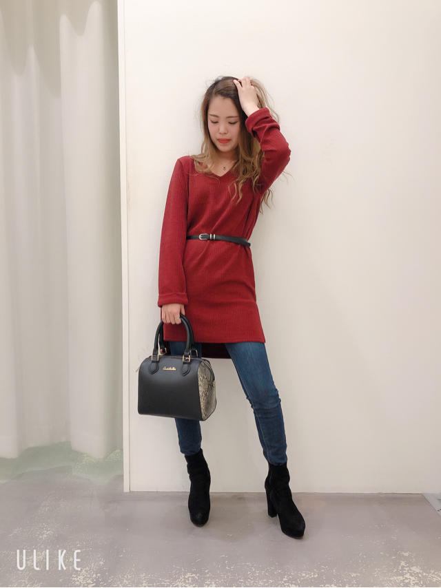 【ꫛꫀꪝ✧‧˚】シンプルVネックロングカットソー❤️