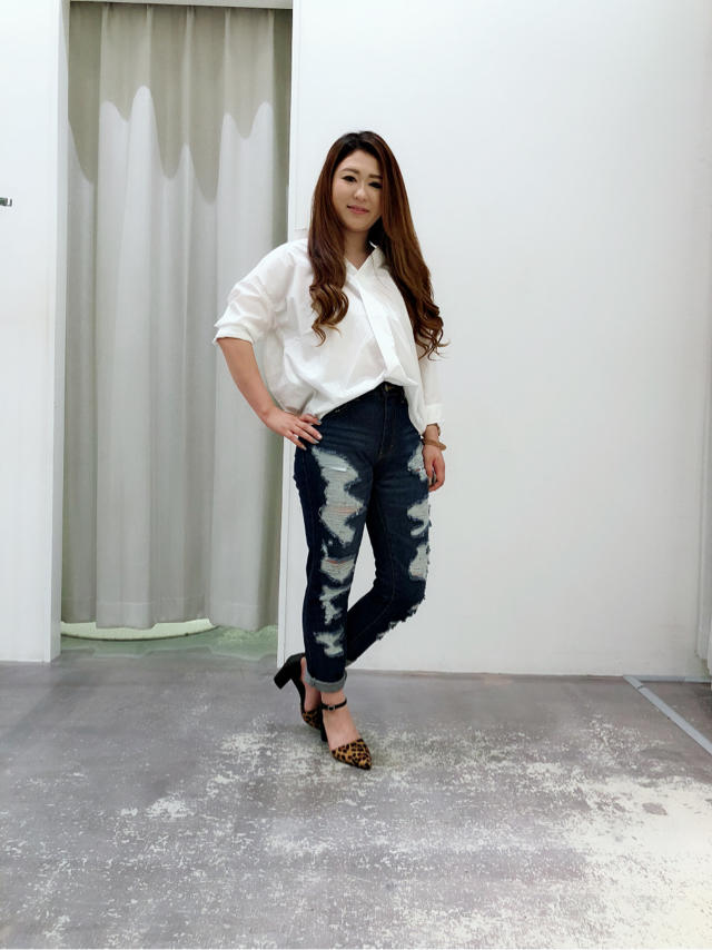 【DENIM ADDICT】ダメージストレートパンツを使ったオススメコーディネート❤️