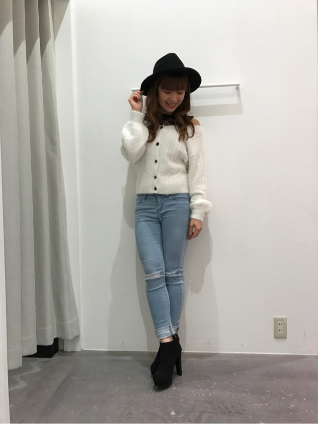 まみたす店頭code♡インナー付きフェザーニットカーデ♡まみたす