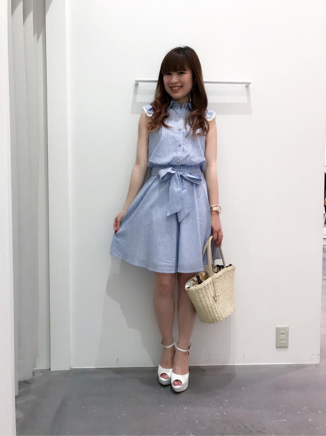 新作♡清楚なスタイルを演出…♡フリルシャツワンピース♡まみたす