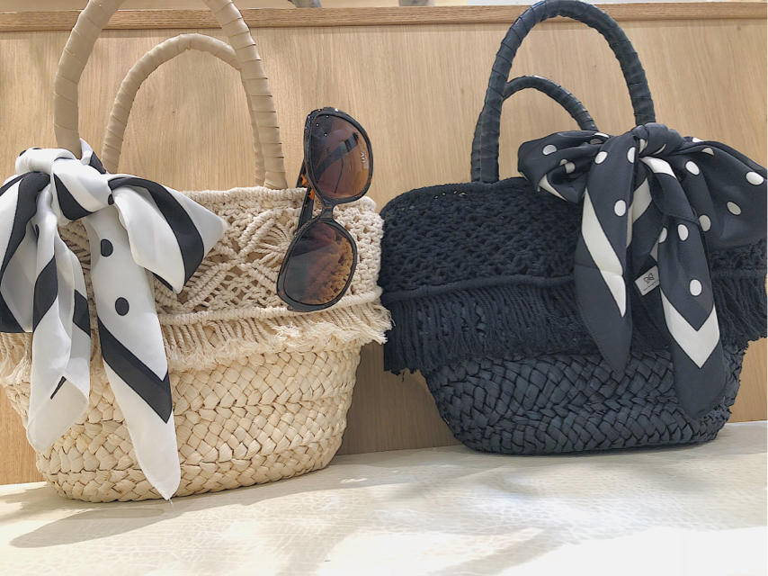 夏に大活躍の編み込みバッグとショルダーバックご紹介❤️あみの休日オフショット☆