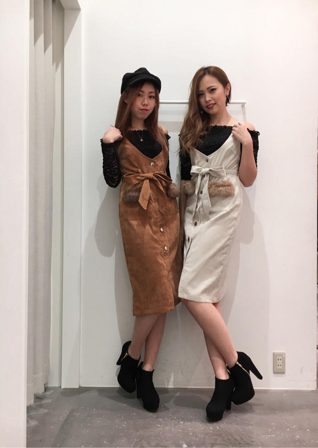 お揃い購入~！♡大人気のファーポケジャンスカ♡あんな