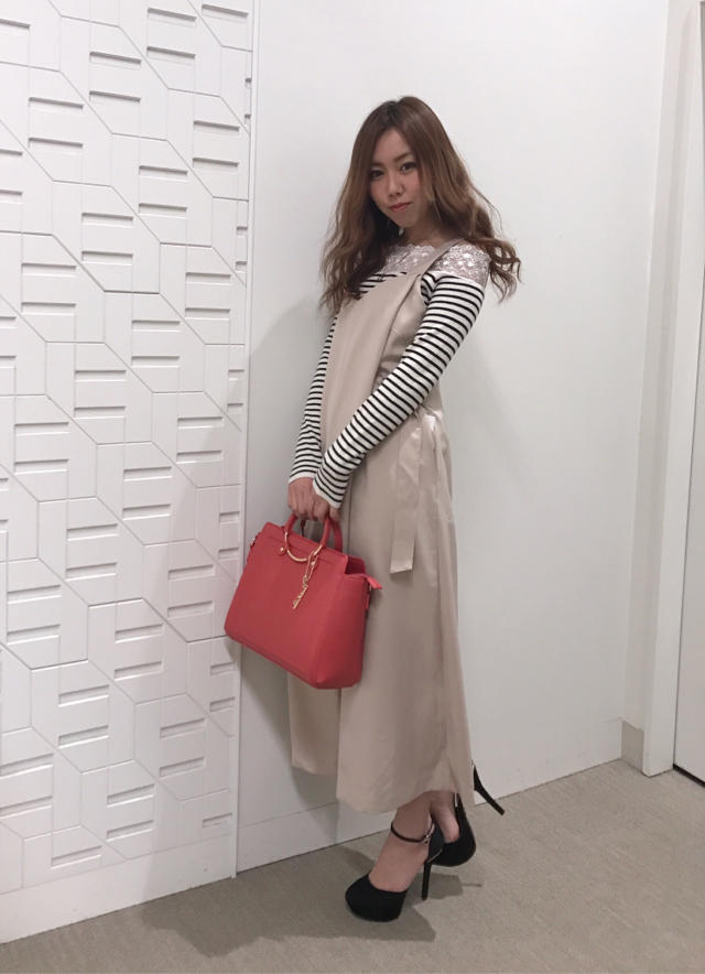 大人可愛いコーデ♡インナーsetオールインワン♡あんな