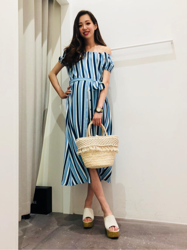 ストライプワンピース❤️❤️