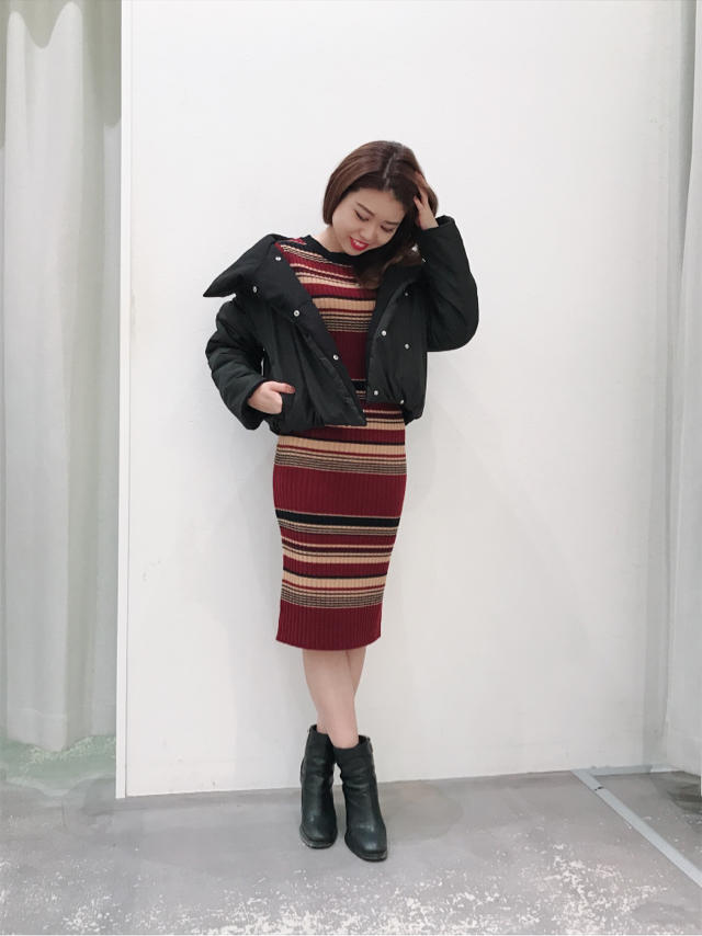 【KANGOL collaboration⑤✨】これから先に絶対使えるアイテム！中綿アウターとワンピース❤️