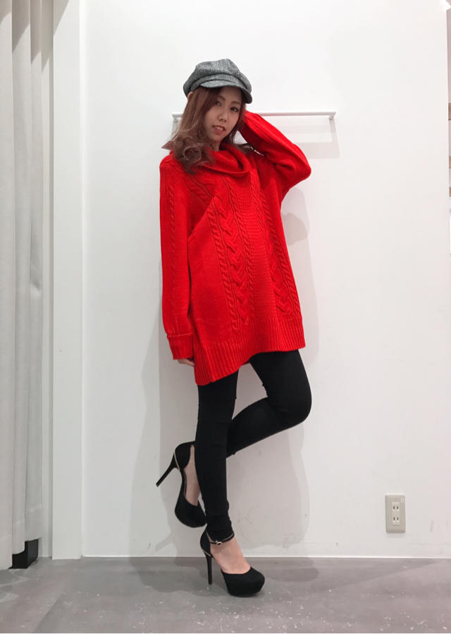 ワンピでも着れる！楽ちんオフタートルチュニック♡あんな