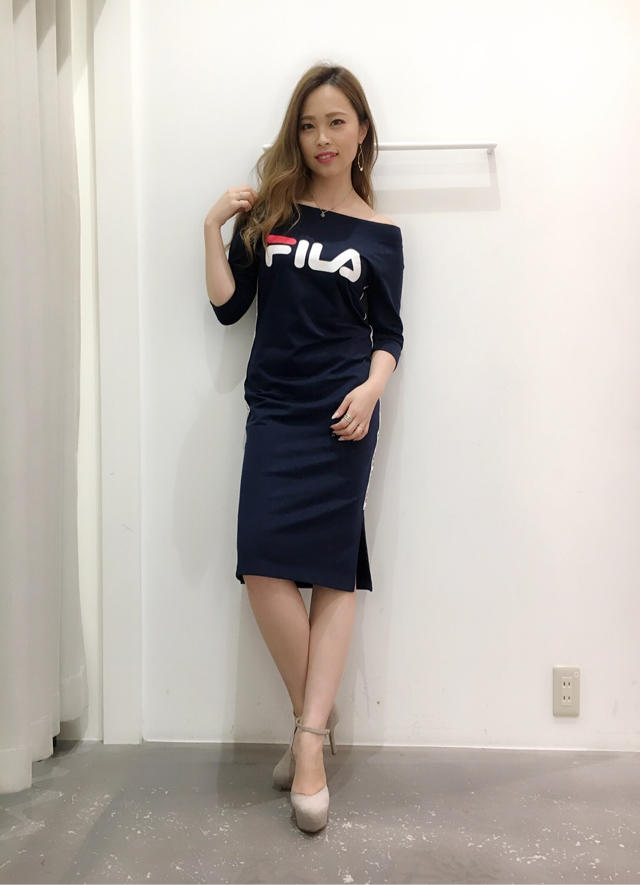 【FILAコラボアイテム④】形の綺麗なワンピース登場❤️❤️りさ