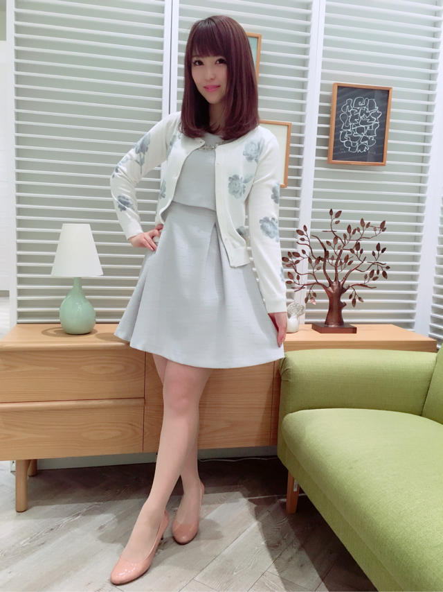 ブルーコーデで可愛く♡RIHO