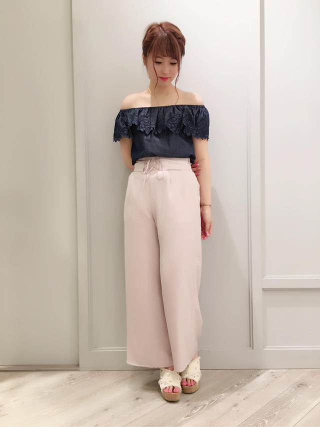 再入荷✩ダンガリー素材、とっても人気です♡RIHO