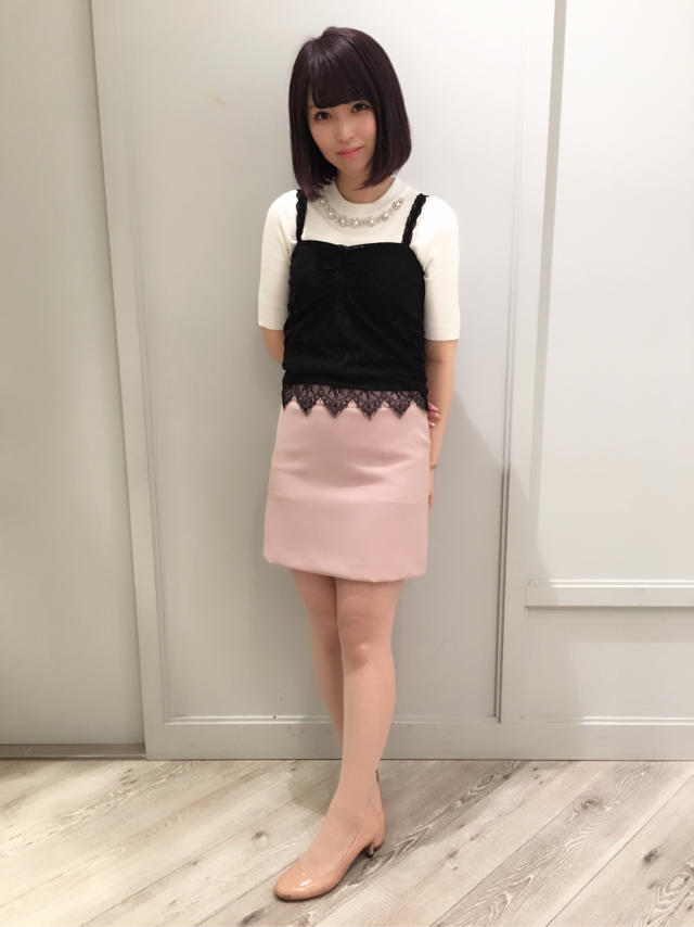 上から着てみした♡RIHO