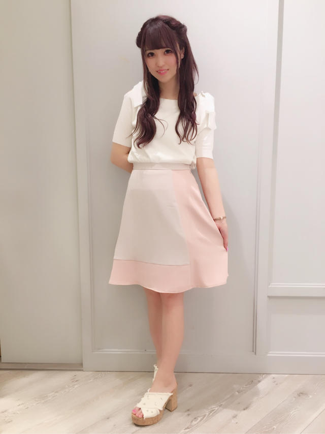 ♡L字配色が珍しいレトロなスカート♡ERI