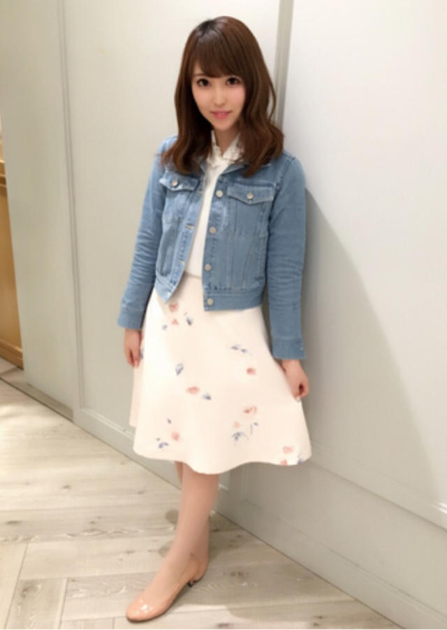 お花コーデでお花見へ♡RIHO