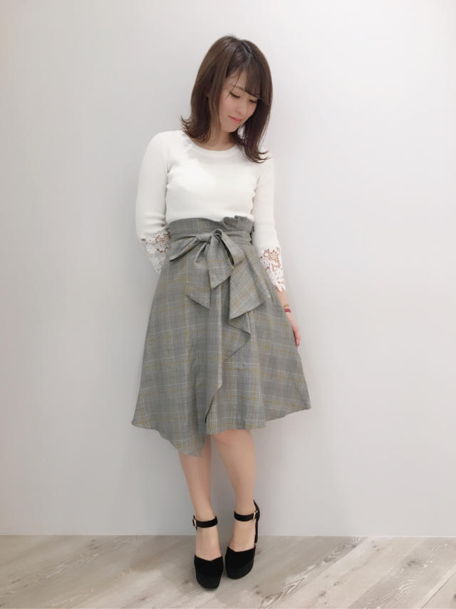 グレンチェック柄でオシャレ秋コーデ♡RIHO