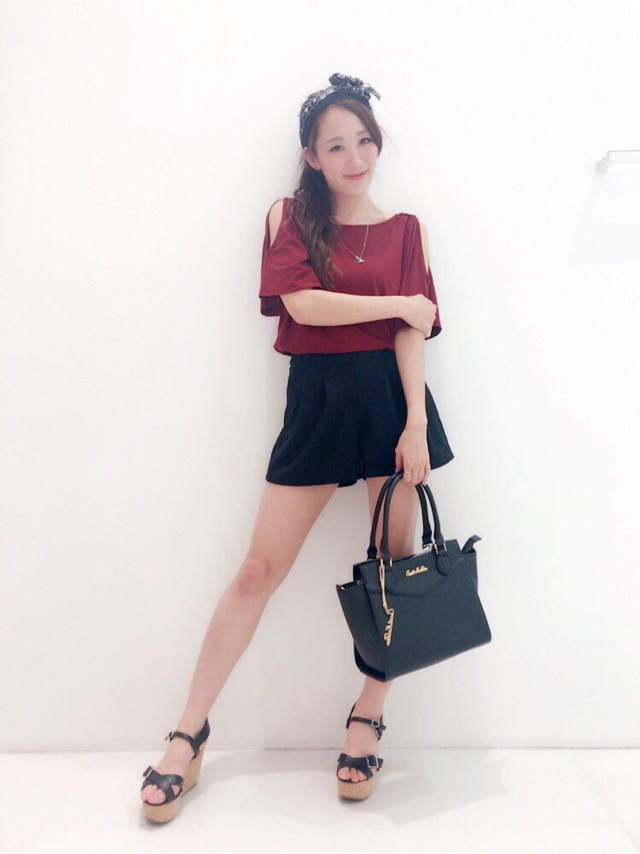 ネックレス付きオフショルトップス♡七夕祭り♡karen