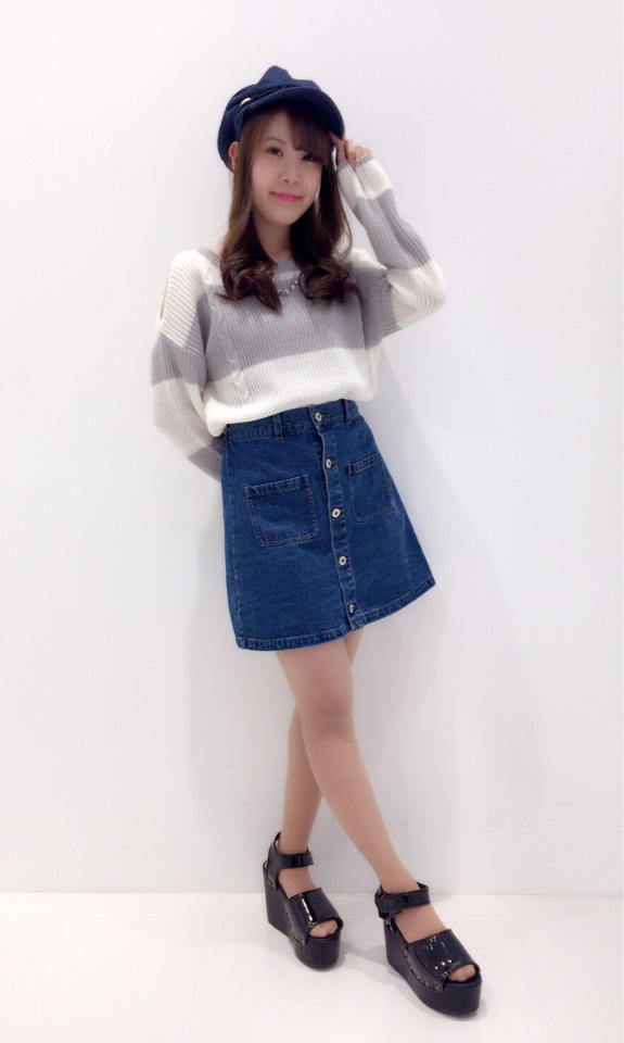 ニットトップスコーデ♡Haruka